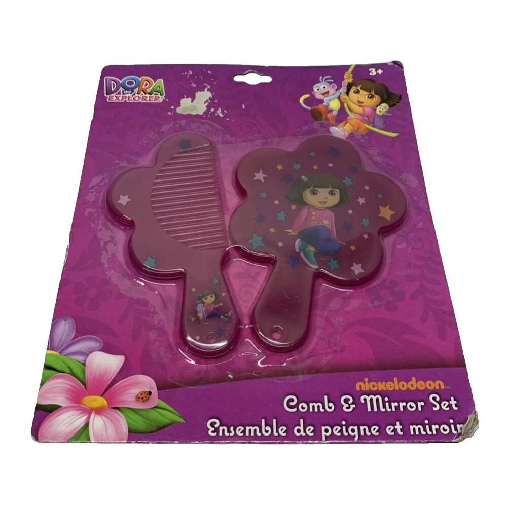 Dora The Explorer Nickelodeon Comb & Mirror Set NEW